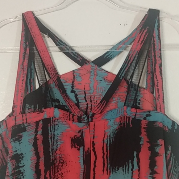 Fabletics Liza romper Heatwave print lightweight fabric, pockets, back zipper S - Picture 8 of 15
